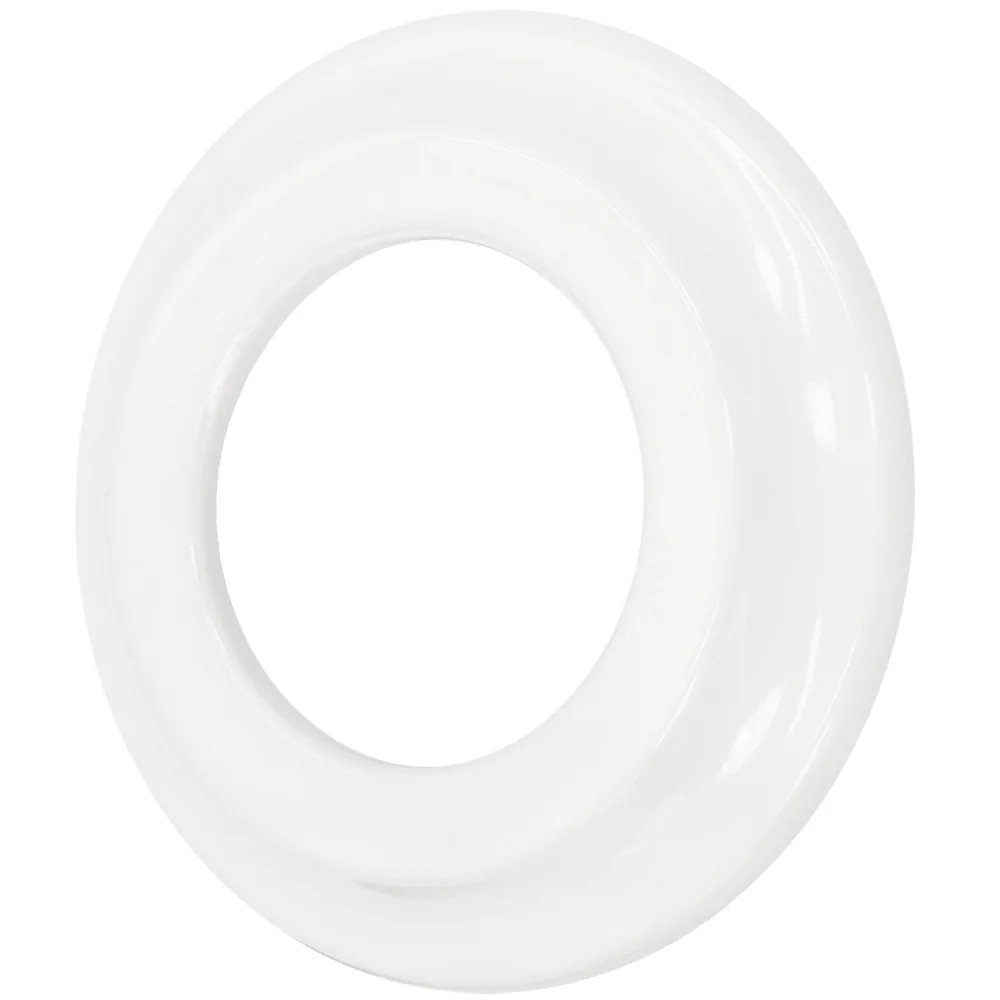 Ramka pojedyncza okrągła do wyłączników i gniazd 'Retro ceramic' - biała TG-RC-001RW